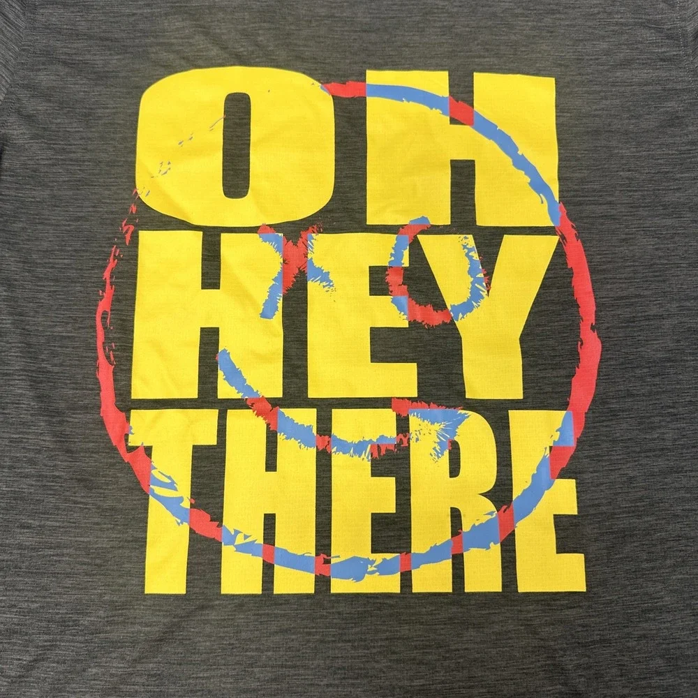 Chubbies x George Kittle T Shirt Men's L Gray Oh Hey There Lightweight AthletIc
